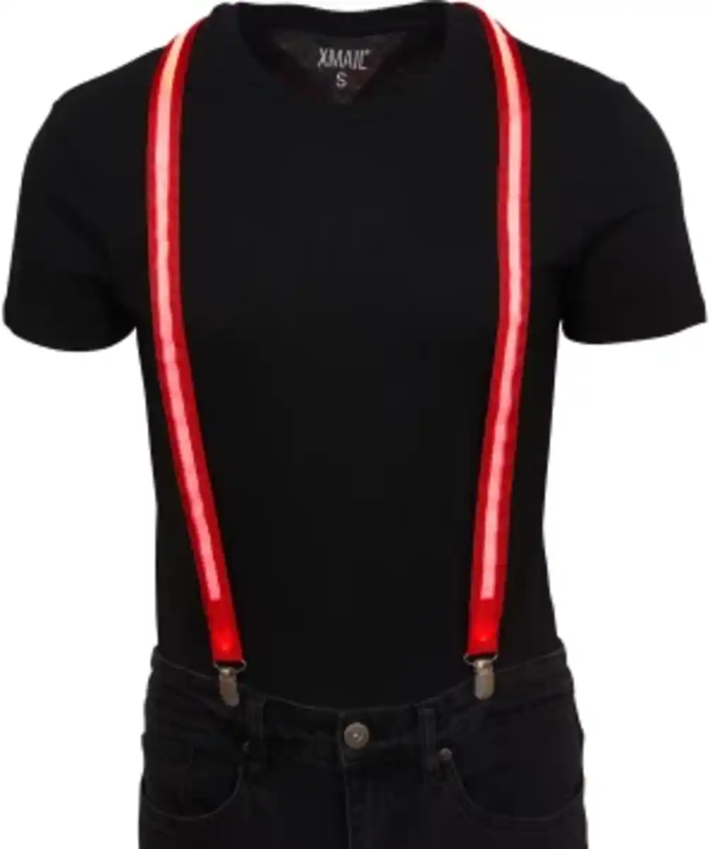 Bild 1 von LED-Hosenträger Karneval, rot