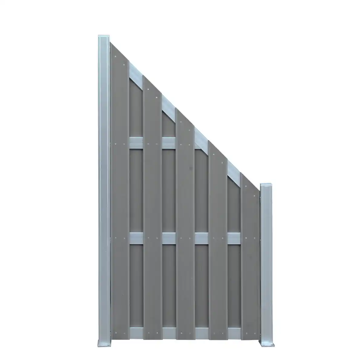 Bild 1 von toom Zaunelement 'Jan' WPC/Aluminium grau 90 x 180/90 cm