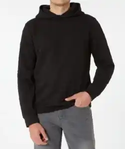 Sport-Sweatshirt mit Kapuze, schwarz