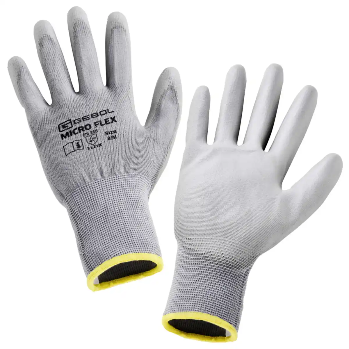 Bild 1 von Arbeitshandschuhe Micro Flex Touch Größe 8 mit PU-Beschichtung