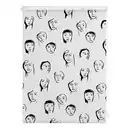 Bild 1 von Lichtblick Rollo Klemmfix, ohne Bohren, blickdicht, Faces - Schwarz