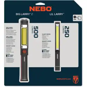 Nebo Taschenlampenset 'Big Larry' und 'Lil Larry' 500 lm/250 lm