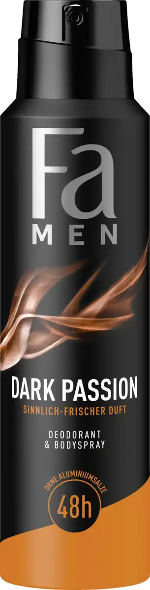Bild 1 von Fa Men Deodorant & Bodyspray Dark Passion, 150 ml