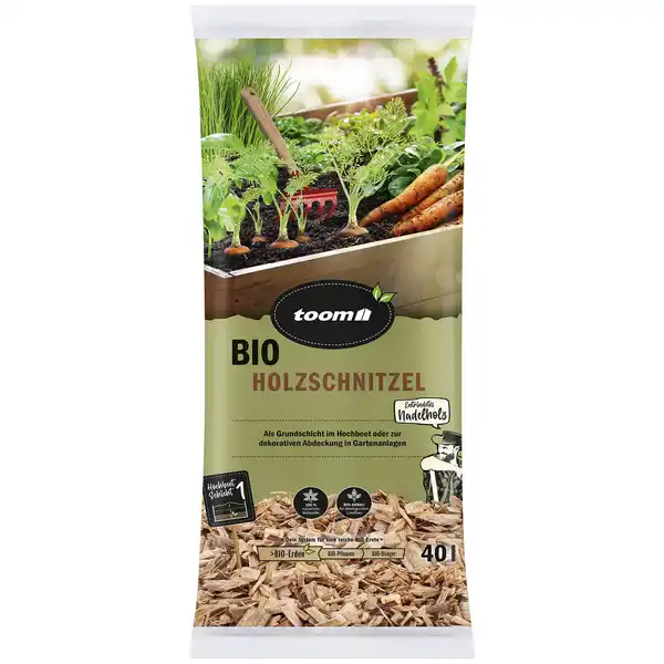 Bild 1 von toom Bio-Holzschnitzel 'Naturtalent' torffrei 40 l