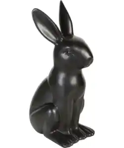 Deko-Hase Ostern, schwarz