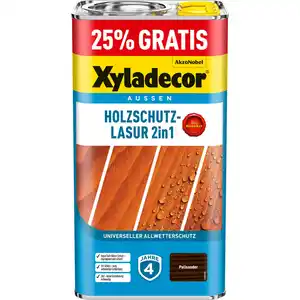 Xyladecor Holzschutz-Lasur 2in1 5l Promo Palisander matt 4 + 1 l