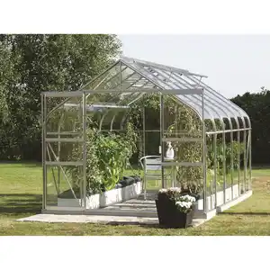 Vitavia Gewächshaus 'Diana 9900' 254,4 x 378,8 cm mit 3 mm Sicherheitsglas aluminiumfarben