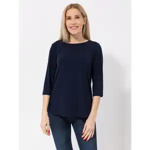 KIM & CO. Shirt, 3/4-Arm Brazil Knit Jersey Rundhalsausschnitt figurumspielend