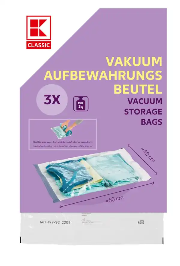 Bild 1 von K-CLASSIC Vakuum-Aufbewahrungsbeutel, 3-St.-Packg.