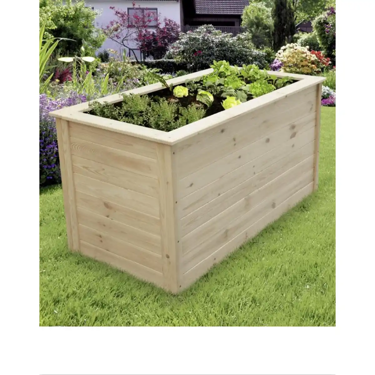 Bild 1 von Stelmet Hochbeet 'Marina' Kiefernholz natur 150 x 78 x 75 cm