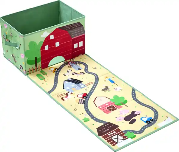 Bild 1 von IDEENWELT Kinder-Spielzeug-Box Straße Bauernhof