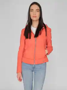 Maze Lederjacke Donie, Weiß