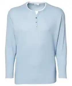 Langarmshirt Doppellagenoptik, blau