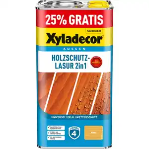 Xyladecor Holzschutz-Lasur 2in1 5l Promo Kiefer matt 4 + 1 l