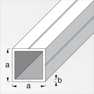 Quadratrohr 15,5 x 1,5 mm 1m