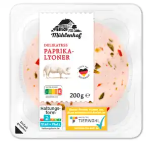 MÜHLENHOF Delikatess Paprika-Lyoner