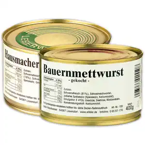 Gutes aus der Eifel Hausmacher Wurst-Spezialität