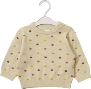 ALANA Pullover mit Noppen-Struktur, beige, Gr. 68