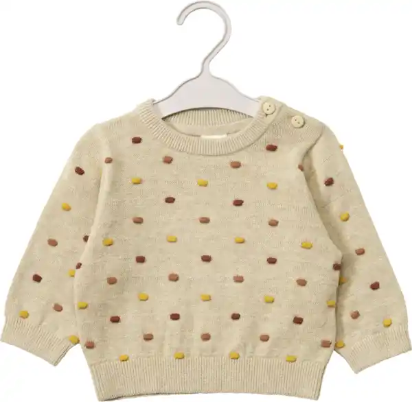 Bild 1 von ALANA Pullover mit Noppen-Struktur, beige, Gr. 68