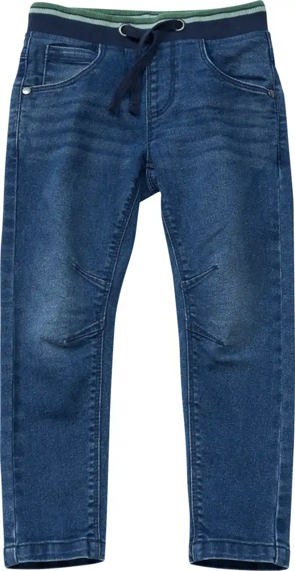 Bild 1 von ALANA Jeans mit Rippbund & schmalem Schnitt, blau, Gr. 104