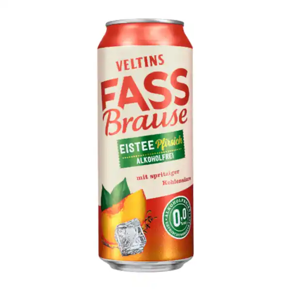 Bild 1 von VELTINS Fassbrause Eistee-Pfirsich 0,5L