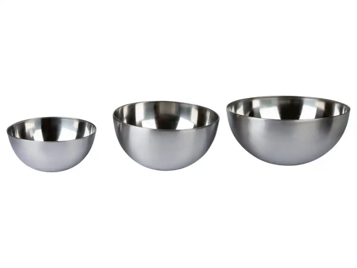 Bild 1 von LIVARNO home Edelstahl-Schüssel-Set, 3-teilig