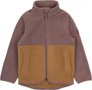 Mikk-Line Fleecejacke, rosa & braun, Gr. 110/116