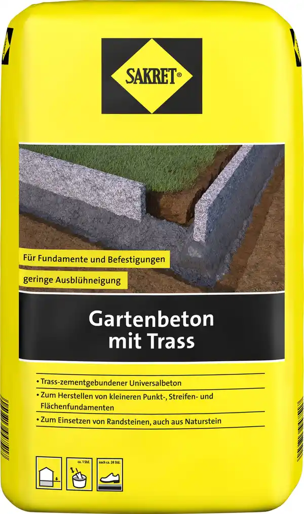 Bild 1 von Sakret Gartenbeton mit Trass 30 kg Sack