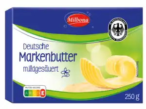 Milbona Deutsche Markenbutter,  250 g