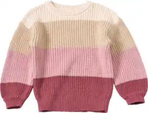 ALANA Pullover aus Strick, beige & rosa, Gr. 98