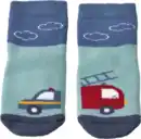 Bild 1 von PUSBLU Stoppersocken mit Feuerwehrauto-Motiv, blau, Gr. 21/22