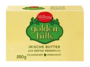 Milbona Golden Hills Irische Butter,  250 g