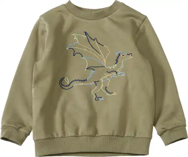 Bild 1 von ALANA Sweatshirt mit Drachen-Stickerei, grün,, Gr. 98