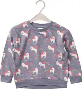 ALANA Sweatshirt mit Einhorn-Muster, grau, Gr. 104