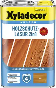 Xyladecor Holzschutz-Lasur 4 L teak 2in1