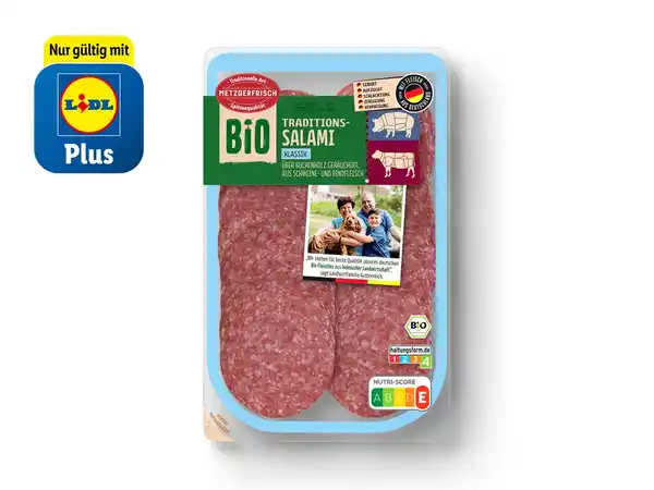 Bild 1 von Metzgerfrisch Bio Salami,  125 g