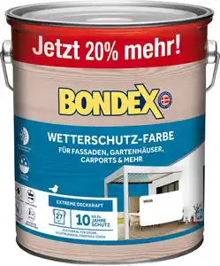 Bondex Wetterschutzfarbe weiß 3 L