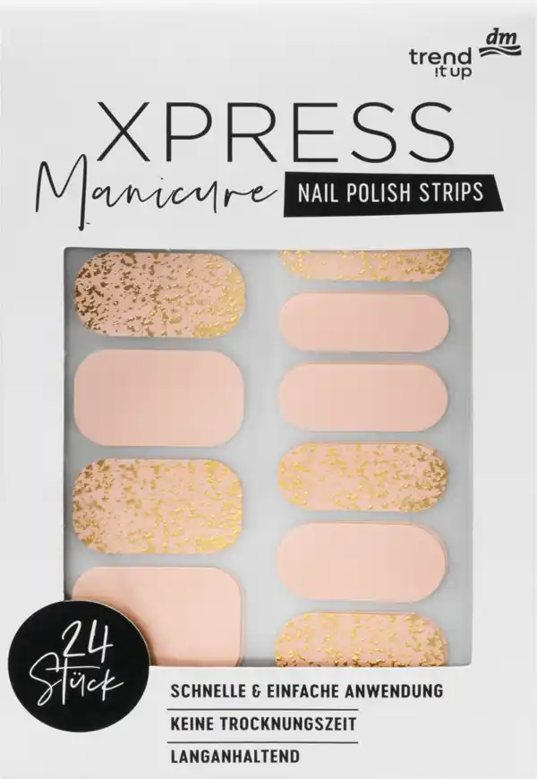 Bild 1 von trend !t up Nagelfolien XPRESS Manicure 011 Sparkling Nude