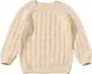 Bild 1 von ALANA Pullover aus Strick mit Zopfstruktur, beige, Gr. 104