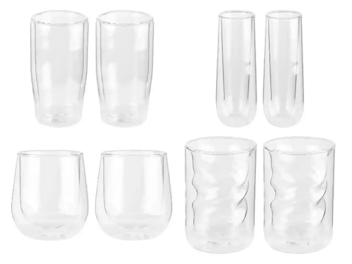 Bild 1 von LIVARNO home Doppelwandige Gläser, mikrowellen- und spülmaschinengeeignet