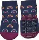 Bild 1 von PUSBLU Stoppersocken mit Regenbogen-Motiv, blau & lila, Gr. 23/24