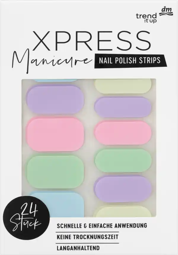 Bild 1 von trend !t up Nagelfolien XPRESS Manicure 022 Pastel Squads