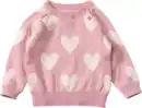 Bild 1 von ALANA Pullover aus Strick mit Herz-Muster, rosa, Gr. 80