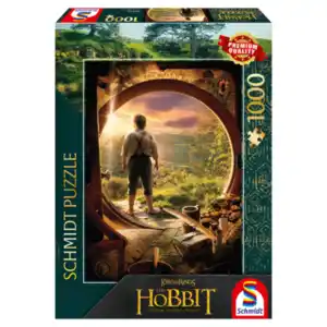 Puzzle, Der Hobbit, 1.000 Teile, Leaving Bag End