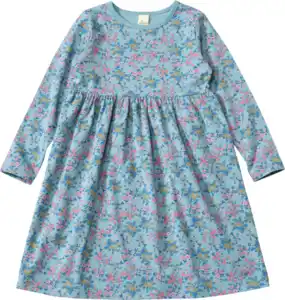 ALANA Kleid Pro Climate mit Blumen-Muster, blau, Gr. 92