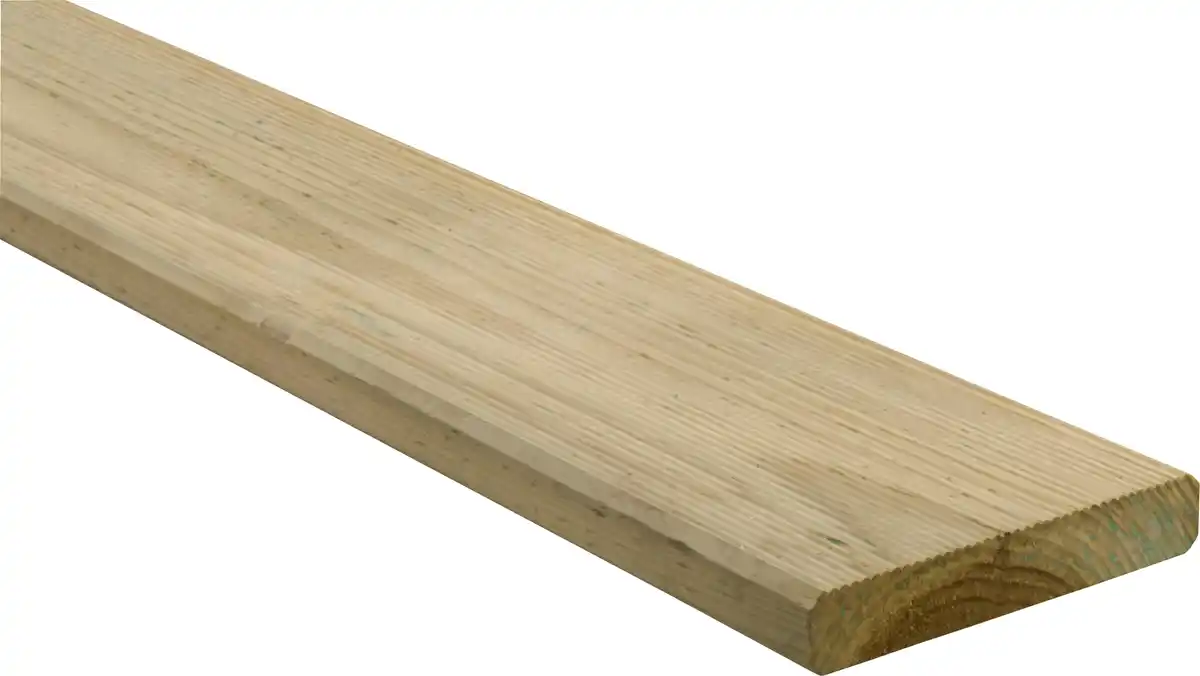 Bild 1 von Terrassendiele Kiefer 240 x 12 x 2,1 cm fein/glatt imprägniert grün