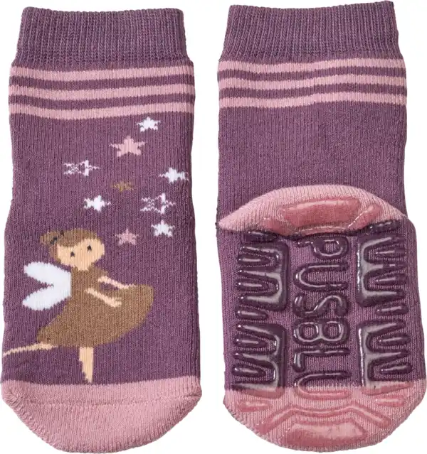 Bild 1 von PUSBLU Stoppersocken mit Feen-Motiv, lila, Gr. 21/22