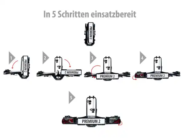 Bild 2 von EUFAB Fahrradträger »Premium II«, für 2 Räder, abschließbar