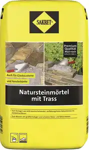 Sakret Natursteinmörtel mit Trass 25 kg