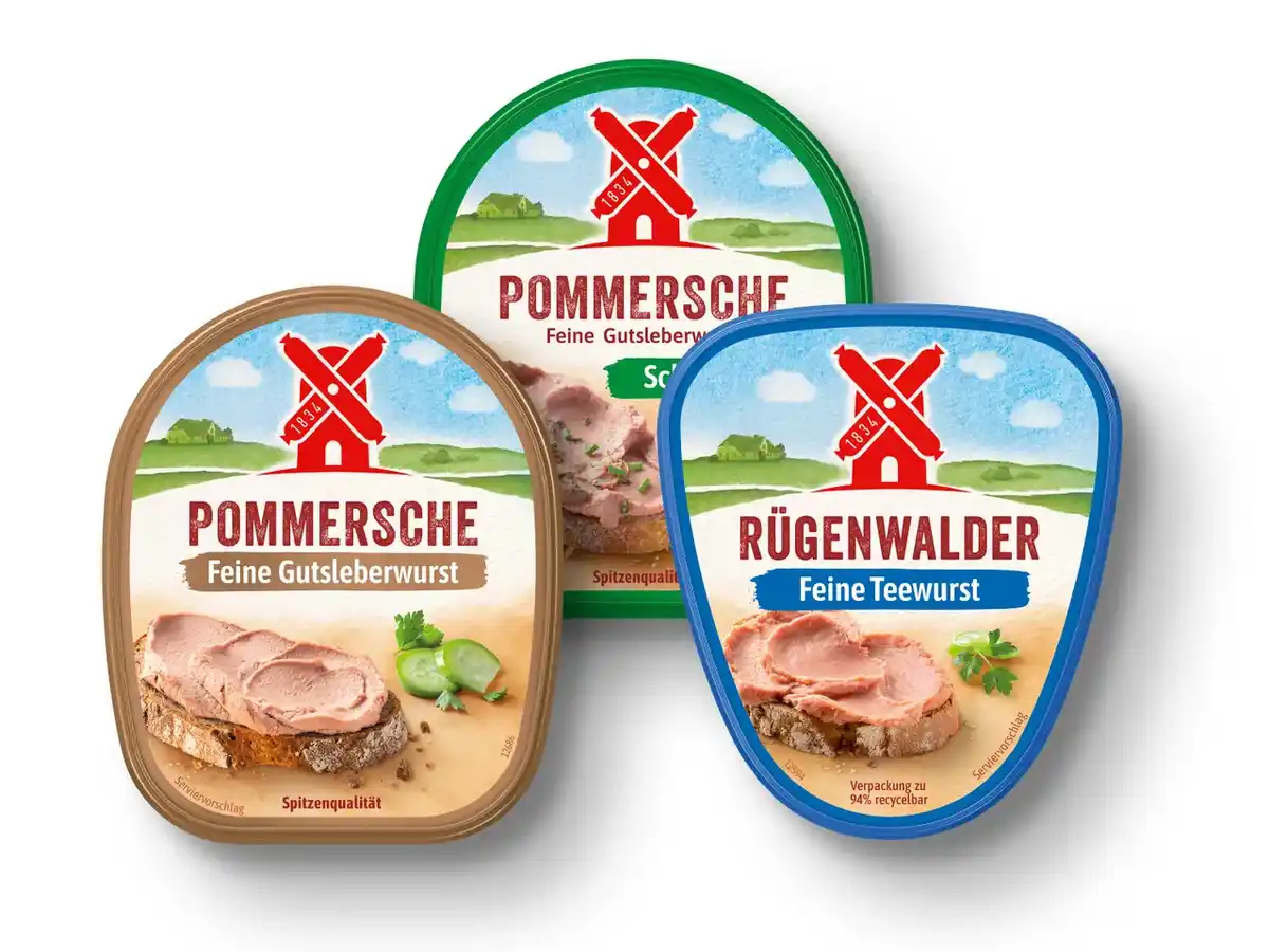 Bild 1 von Rügenwalder Mühle Leberwurst/Teewurst,  125 g